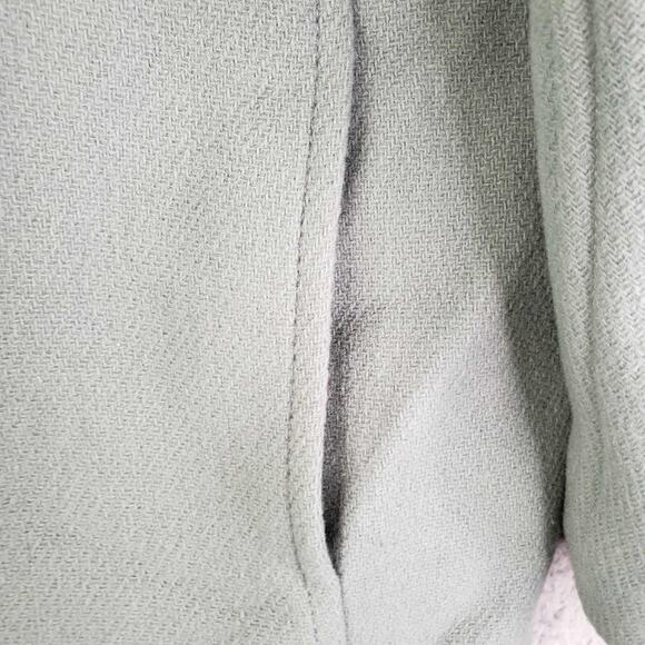 J Crew Nello Gori Stadium Cloth Coat Women’s Size 14 Soft Green Cocoon Jacket - Picture 7 of 10